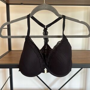 Nature Black “Feathers” Racerback Bra 32dd 🖤